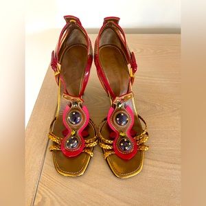 Prada leather sandals